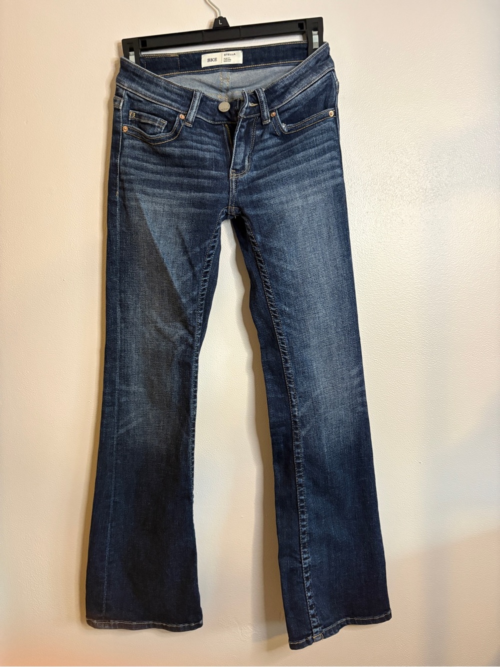 BKE Women's Dark Blue Boot Cut Jeans